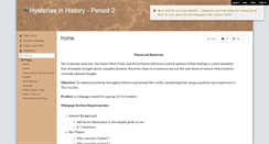 Desktop Screenshot of hysteriasinhistoryperiod2.wikispaces.com