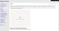 Desktop Screenshot of jakesonline.wikispaces.com