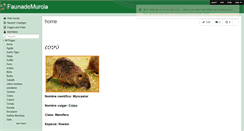 Desktop Screenshot of faunademurcia.wikispaces.com
