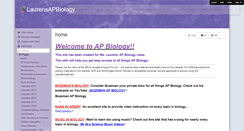 Desktop Screenshot of laurensapbiology.wikispaces.com