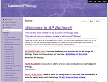Tablet Screenshot of laurensapbiology.wikispaces.com