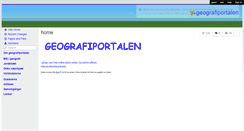 Desktop Screenshot of geografiportalen.wikispaces.com