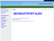 Tablet Screenshot of geografiportalen.wikispaces.com