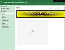 Tablet Screenshot of coasttocoastchroniclesed8.wikispaces.com