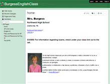 Tablet Screenshot of burgessenglishclass.wikispaces.com