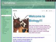 Tablet Screenshot of leongbiology.wikispaces.com