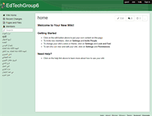 Tablet Screenshot of edtechgroup6.wikispaces.com