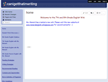 Tablet Screenshot of canigetthatinwriting.wikispaces.com