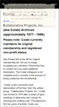Mobile Screenshot of collaborativeprojectsarchive.wikispaces.com