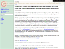 Tablet Screenshot of collaborativeprojectsarchive.wikispaces.com