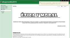 Desktop Screenshot of eticaymoralfcc2010.wikispaces.com