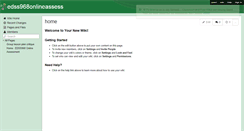 Desktop Screenshot of edss968onlineassess.wikispaces.com