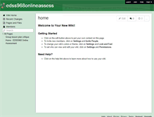 Tablet Screenshot of edss968onlineassess.wikispaces.com