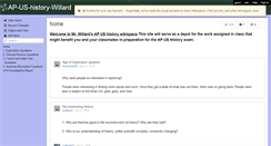 Desktop Screenshot of ap-us-history-willard.wikispaces.com