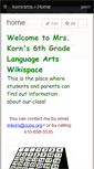 Mobile Screenshot of kornrsms.wikispaces.com