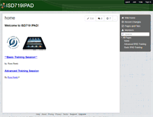 Tablet Screenshot of isd719ipad.wikispaces.com