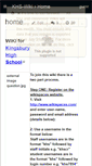 Mobile Screenshot of khs-wiki.wikispaces.com