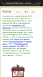 Mobile Screenshot of internal-medicine.wikispaces.com