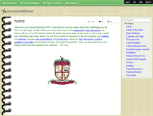 Tablet Screenshot of internal-medicine.wikispaces.com