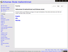 Tablet Screenshot of kirkenesskolemellomtrinnet.wikispaces.com