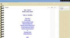 Desktop Screenshot of ccarrollmath.wikispaces.com