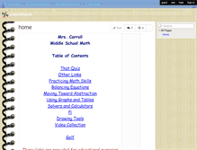 Tablet Screenshot of ccarrollmath.wikispaces.com
