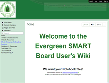 Tablet Screenshot of evergreensmartbug.wikispaces.com