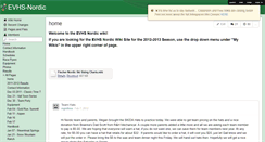 Desktop Screenshot of evhs-nordic.wikispaces.com