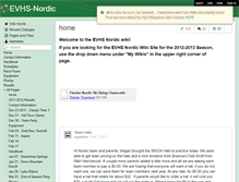 Tablet Screenshot of evhs-nordic.wikispaces.com