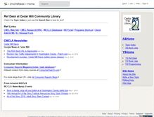 Tablet Screenshot of cmclrefdesk.wikispaces.com