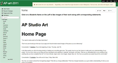 Desktop Screenshot of ap-art-2011.wikispaces.com