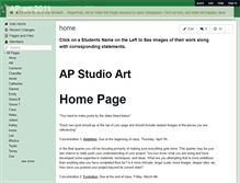 Tablet Screenshot of ap-art-2011.wikispaces.com