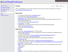 Tablet Screenshot of cooltoolsforschool.wikispaces.com