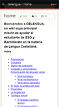 Mobile Screenshot of delengua.wikispaces.com