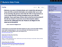 Tablet Screenshot of burkeswebfinds.wikispaces.com