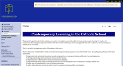 Desktop Screenshot of contemporarylearninginthecatholicschool.wikispaces.com