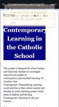 Mobile Screenshot of contemporarylearninginthecatholicschool.wikispaces.com