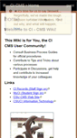 Mobile Screenshot of ci-cms.wikispaces.com