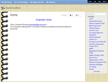 Tablet Screenshot of charlottesshed.wikispaces.com