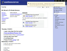 Tablet Screenshot of eastleescience.wikispaces.com