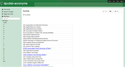 Desktop Screenshot of dpcdsb-acronyms.wikispaces.com
