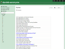 Tablet Screenshot of dpcdsb-acronyms.wikispaces.com