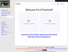 Tablet Screenshot of kindergartenfamily.wikispaces.com