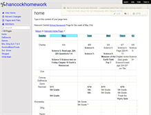 Tablet Screenshot of hancockhomework.wikispaces.com