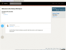 Tablet Screenshot of adamy.wikispaces.com