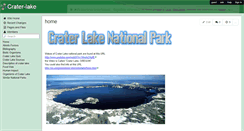 Desktop Screenshot of crater-lake.wikispaces.com