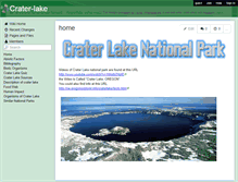 Tablet Screenshot of crater-lake.wikispaces.com