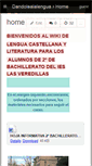Mobile Screenshot of dandolealalengua.wikispaces.com