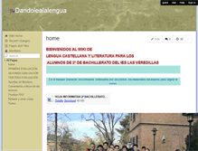 Tablet Screenshot of dandolealalengua.wikispaces.com