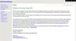 Desktop Screenshot of greenlibrary.wikispaces.com